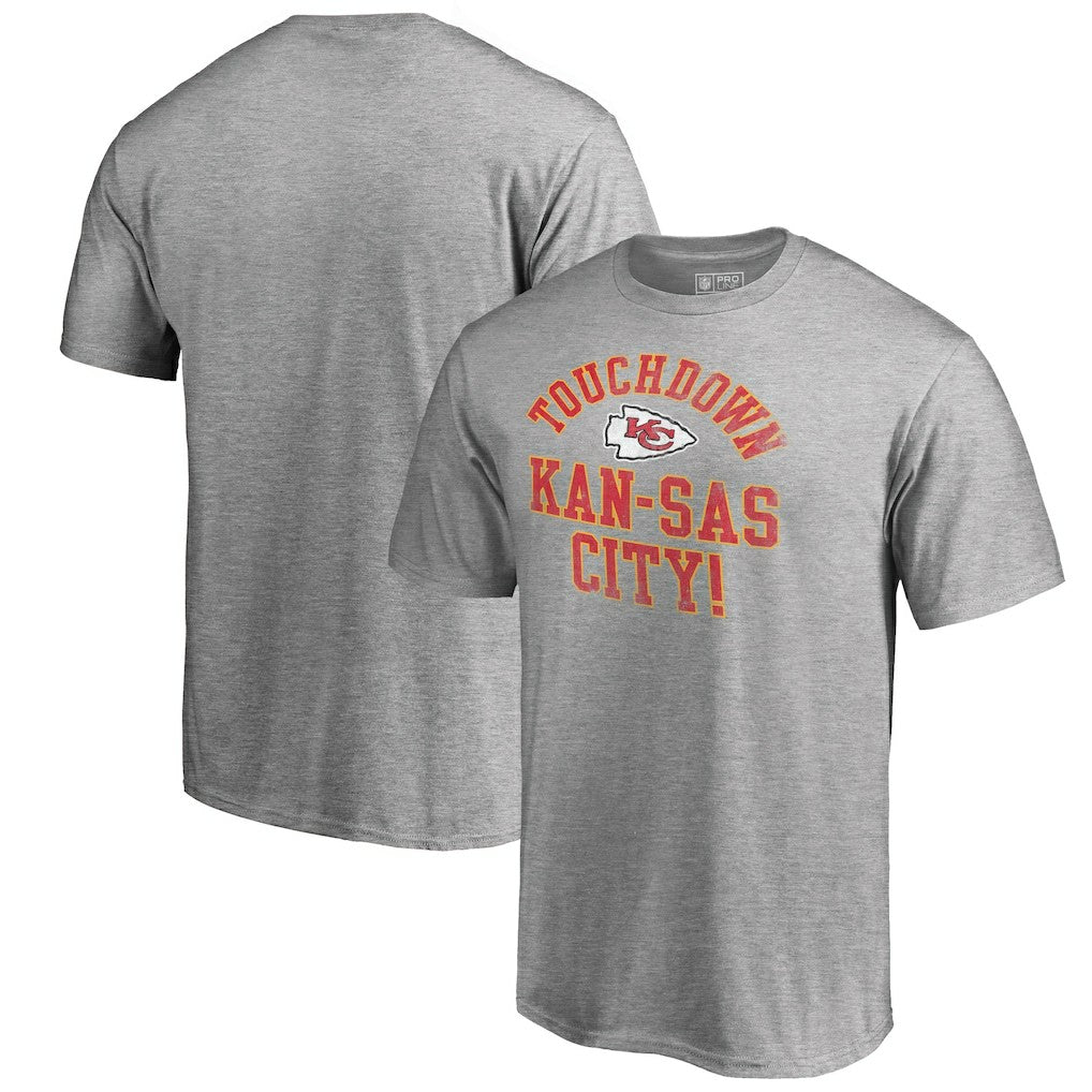 Kansas City Chiefs Hometown Collection TD-KC T-Shirt Heather Gray | NFL