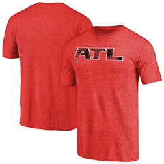 Atlanta Falcons Distressed Alternate Logo Secondary Tri-Blend T-Shirt Red | NFL