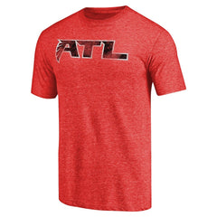 Atlanta Falcons Distressed Alternate Logo Secondary Tri-Blend T-Shirt Red | NFL
