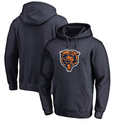 Chicago Bears Throwback Logo Pullover Hoodie Navy | NFL