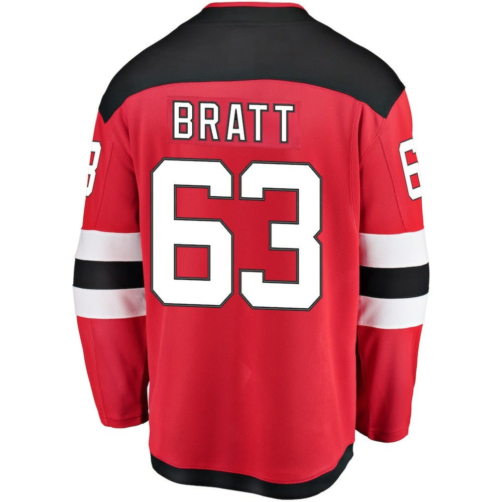 Jesper Bratt New Jersey Devils Fanatics Home Breakaway Player Jersey - Red - NHL