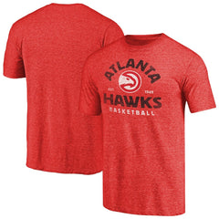 Atlanta Hawks Vintage Arch Tri-Blend T-Shirt Red - NBA