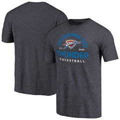 Oklahoma City Thunder Vintage Arch Tri-Blend T-Shirt Navy - NBA