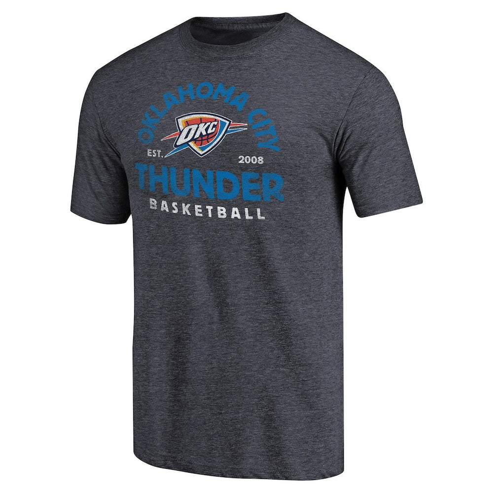 Oklahoma City Thunder Vintage Arch Tri-Blend T-Shirt Navy - NBA