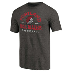 Portland Trail Blazers Vintage Arch Tri-Blend T-Shirt Black - NBA