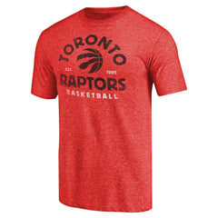Toronto Raptors Vintage Arch Tri-Blend T-Shirt Red - NBA