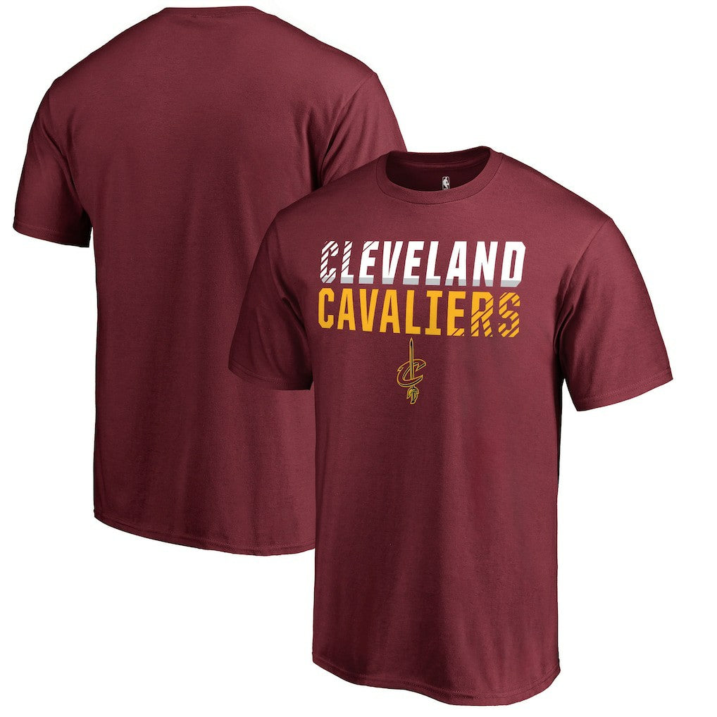 Cleveland Cavaliers Fade Out T-Shirt Wine - NBA