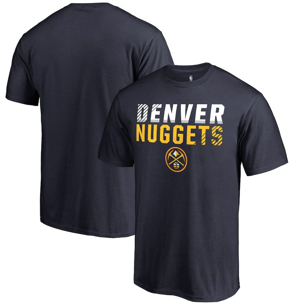 Denver Nuggets Fade Out T-Shirt Navy - NBA