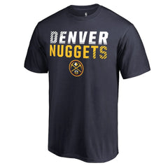 Denver Nuggets Fade Out T-Shirt Navy - NBA