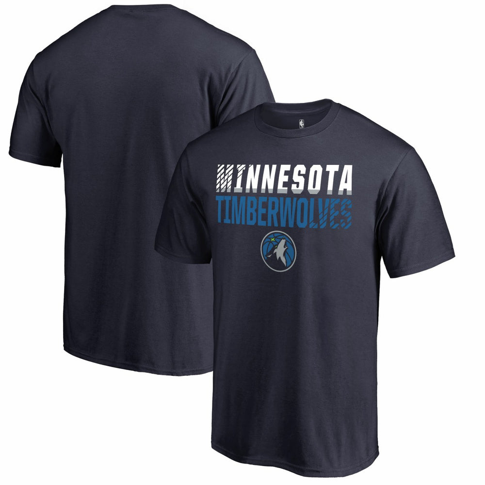 Minnesota Timberwolves Fade Out T-Shirt Navy - NBA