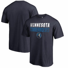 Minnesota Timberwolves Fade Out T-Shirt Navy - NBA