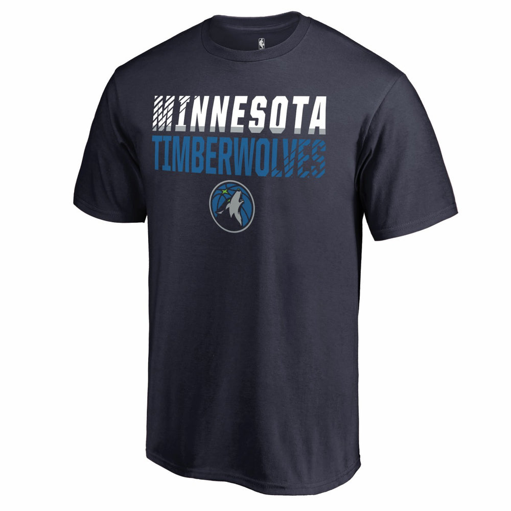 Minnesota Timberwolves Fade Out T-Shirt Navy - NBA