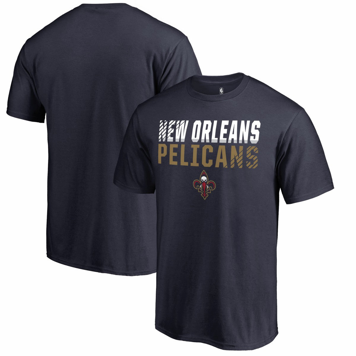 New Orleans Pelicans Fade Out T-Shirt Navy - NBA