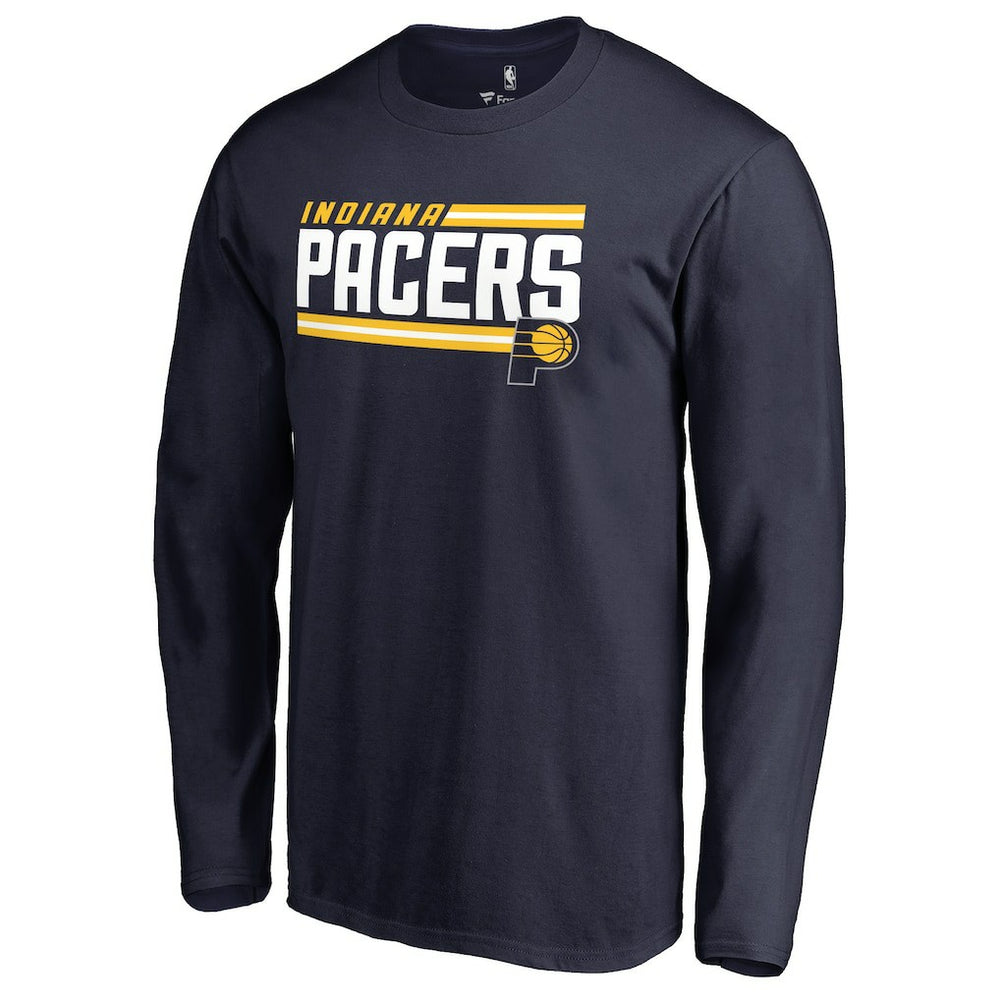 Indiana Pacers Onside Stripe Long Sleeve T-Shirt Navy - NBA