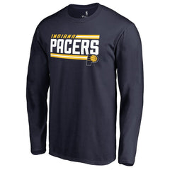 Indiana Pacers Onside Stripe Long Sleeve T-Shirt Navy - NBA