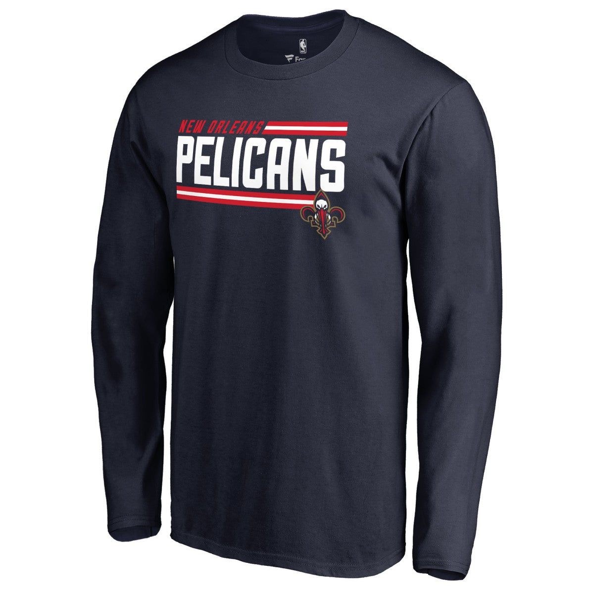 New Orleans Pelicans Onside Stripe Long Sleeve T-Shirt Navy - NBA