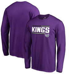 Sacramento Kings Onside Stripe Long Sleeve T-Shirt Purple - NBA