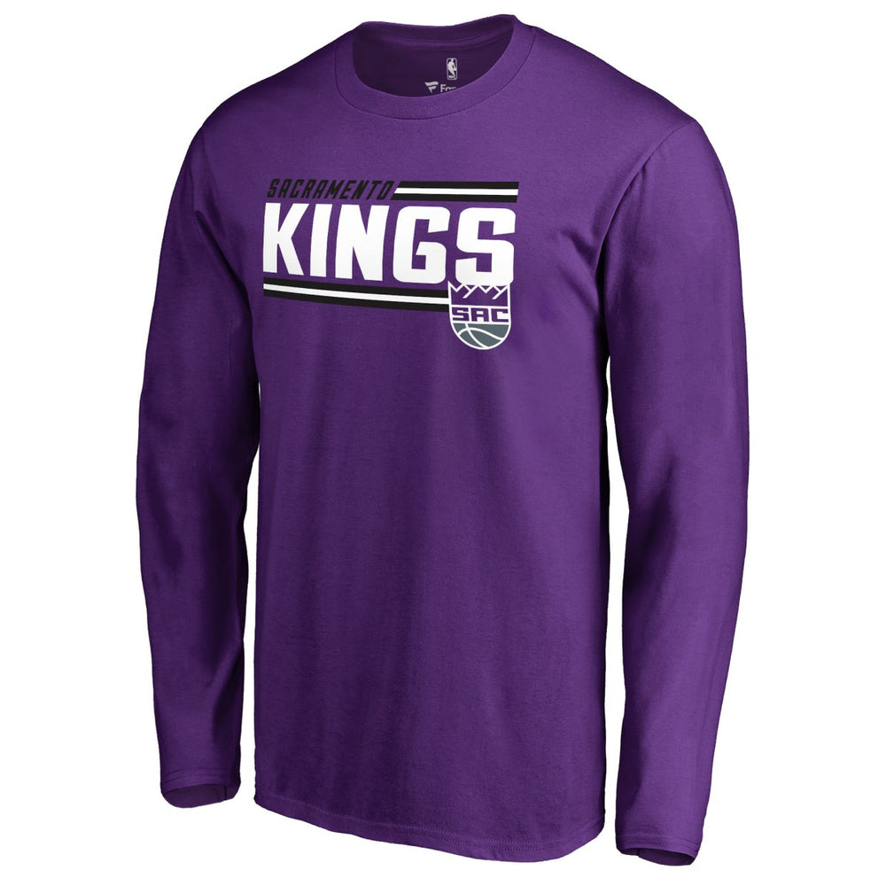 Sacramento Kings Onside Stripe Long Sleeve T-Shirt Purple - NBA