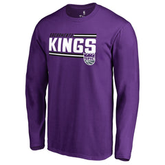 Sacramento Kings Onside Stripe Long Sleeve T-Shirt Purple - NBA