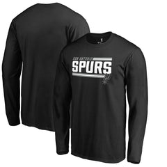 San Antonio Spurs Onside Stripe Long Sleeve T-Shirt Black - NBA