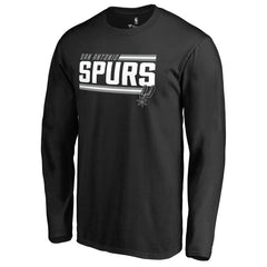 San Antonio Spurs Onside Stripe Long Sleeve T-Shirt Black - NBA