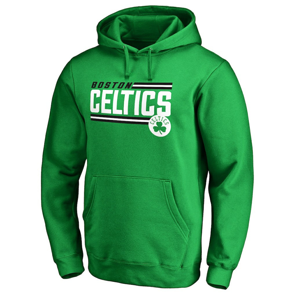 Boston Celtics Onside Stripe Pullover Hoodie Kelly Green - NBA