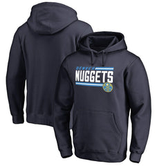 Denver Nuggets Onside Stripe Pullover Hoodie Navy - NBA