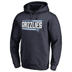 Memphis Grizzlies Onside Stripe Pullover Hoodie Navy - NBA