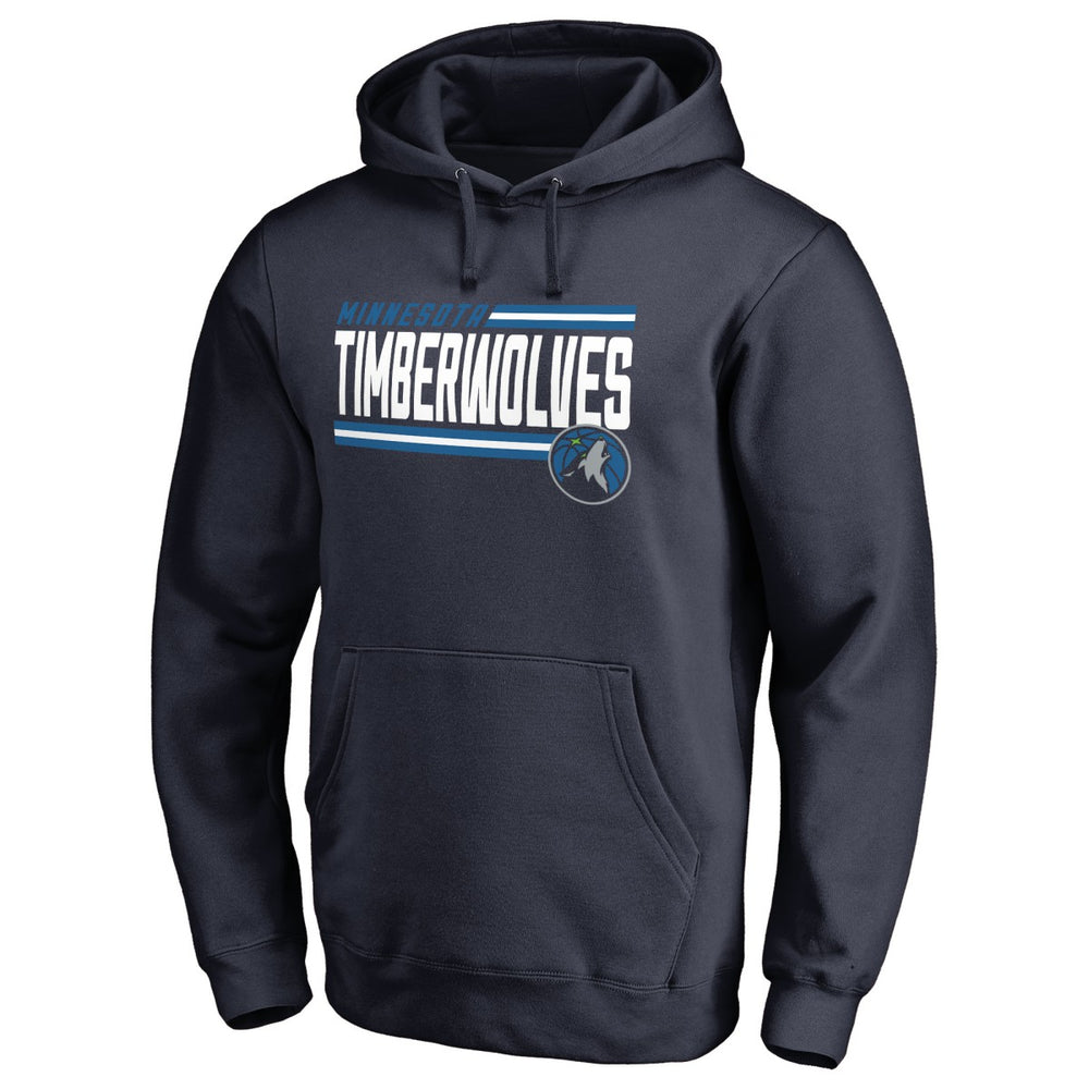 Minnesota Timberwolves Onside Stripe Pullover Hoodie Navy - NBA