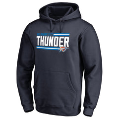Oklahoma City Thunder Onside Stripe Pullover Hoodie Navy - NBA