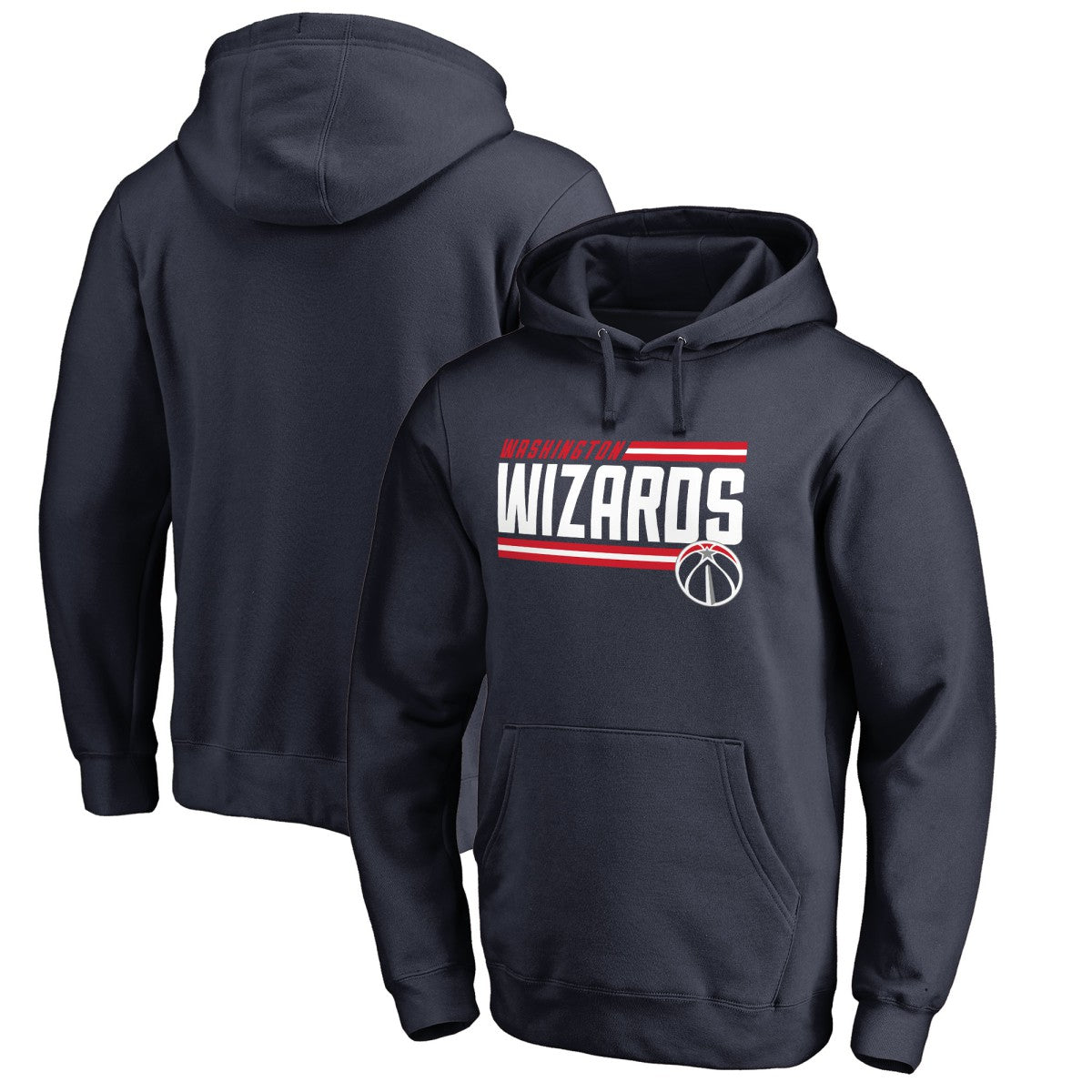 Washington Wizards Onside Stripe Pullover Hoodie Navy - NBA