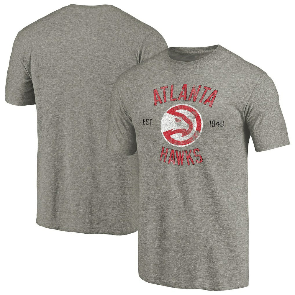 Atlanta Hawks Team Heritage Tri-Blend T-Shirt Gray - NBA