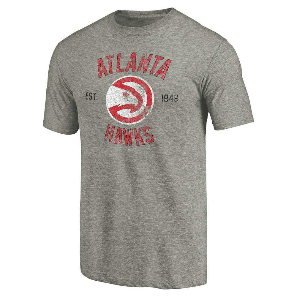 Atlanta Hawks Team Heritage Tri-Blend T-Shirt Gray - NBA