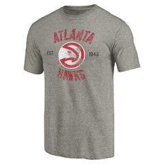 Atlanta Hawks Team Heritage Tri-Blend T-Shirt Gray - NBA