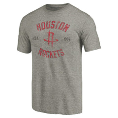 Houston Rockets Team Heritage Tri-Blend T-Shirt Gray - NBA