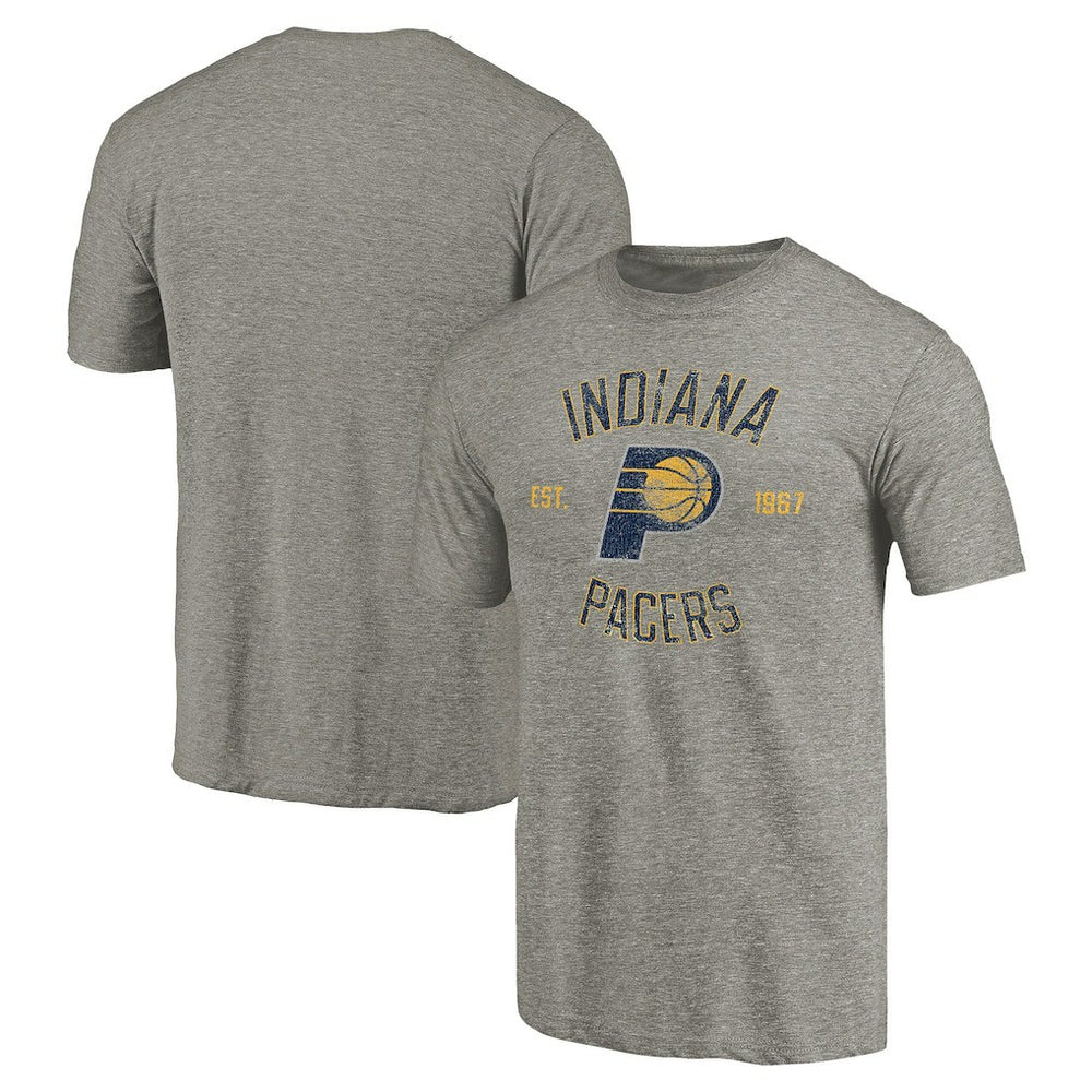 Indiana Pacers Team Heritage Tri-Blend T-Shirt Gray - NBA