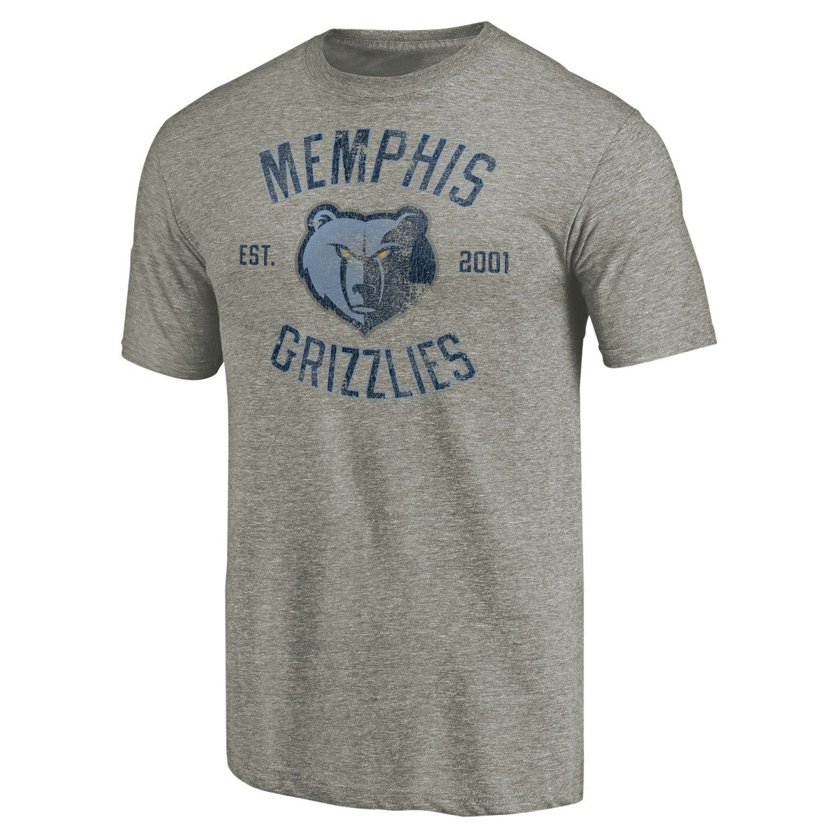 Memphis Grizzlies Team Heritage Tri-Blend T-Shirt Gray - NBA