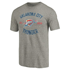 Oklahoma City Thunder Team Heritage Tri-Blend T-Shirt Gray - NBA