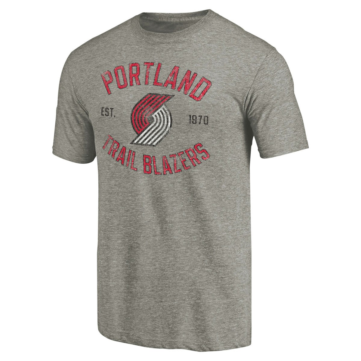 Portland Trail Blazers Team Heritage Tri-Blend T-Shirt Gray - NBA