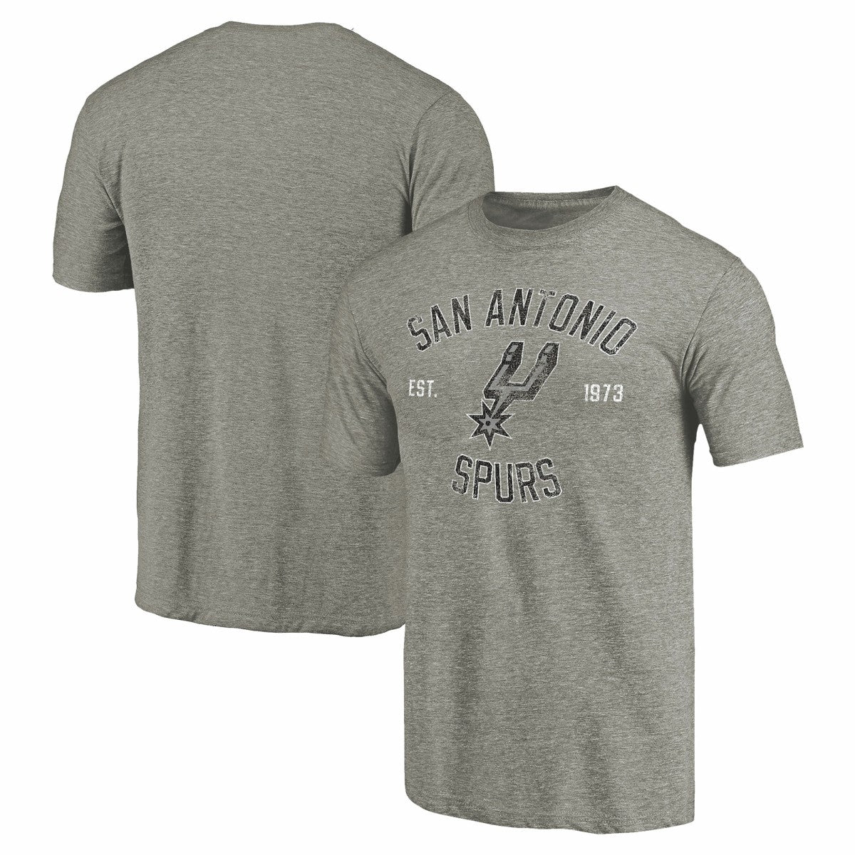 San Antonio Spurs Team Heritage Tri-Blend T-Shirt Gray - NBA