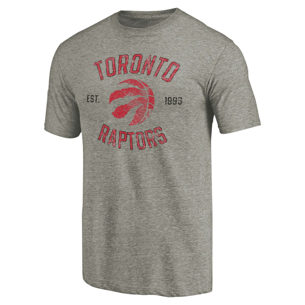 Toronto Raptors Team Heritage Tri-Blend T-Shirt Gray - NBA