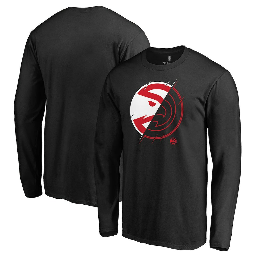 Atlanta Hawks X-Ray Long Sleeve T-Shirt Black - NBA