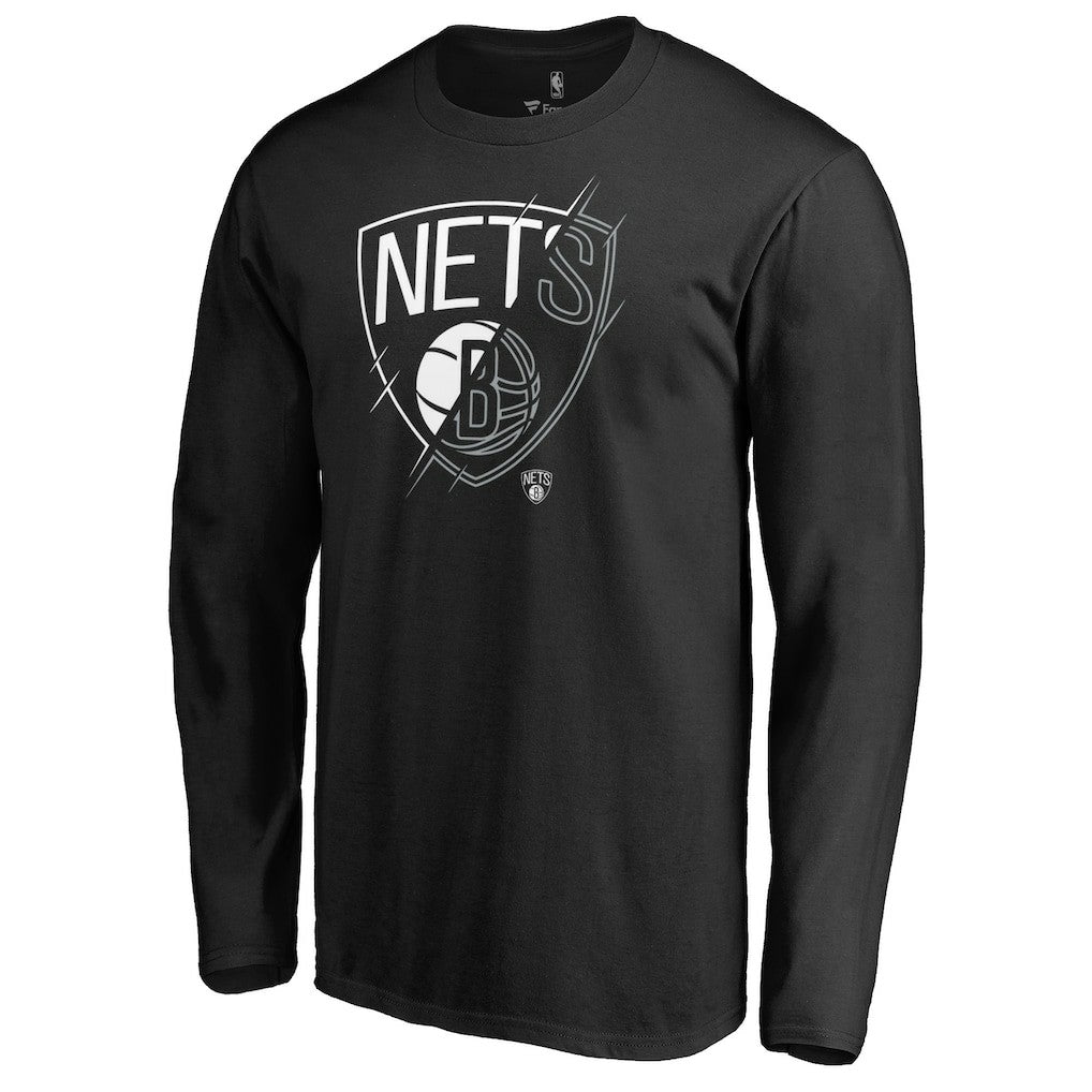 Brooklyn Nets X-Ray Long Sleeve T-Shirt Black - NBA