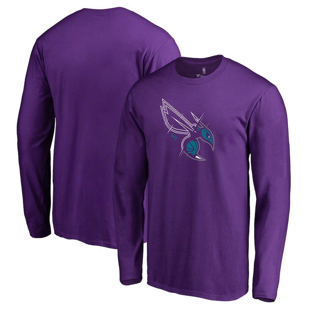 Charlotte Hornets X-Ray Long Sleeve T-Shirt Purple - NBA