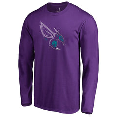 Charlotte Hornets X-Ray Long Sleeve T-Shirt Purple - NBA
