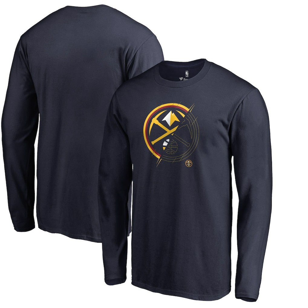 Denver Nuggets X-Ray Long Sleeve T-Shirt Navy - NBA