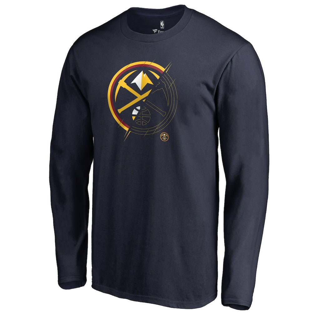 Denver Nuggets X-Ray Long Sleeve T-Shirt Navy - NBA
