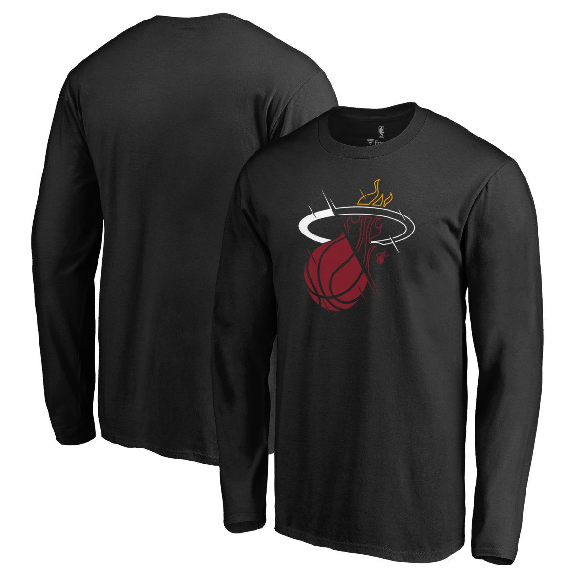 Miami Heat X-Ray Long Sleeve T-Shirt Black - NBA