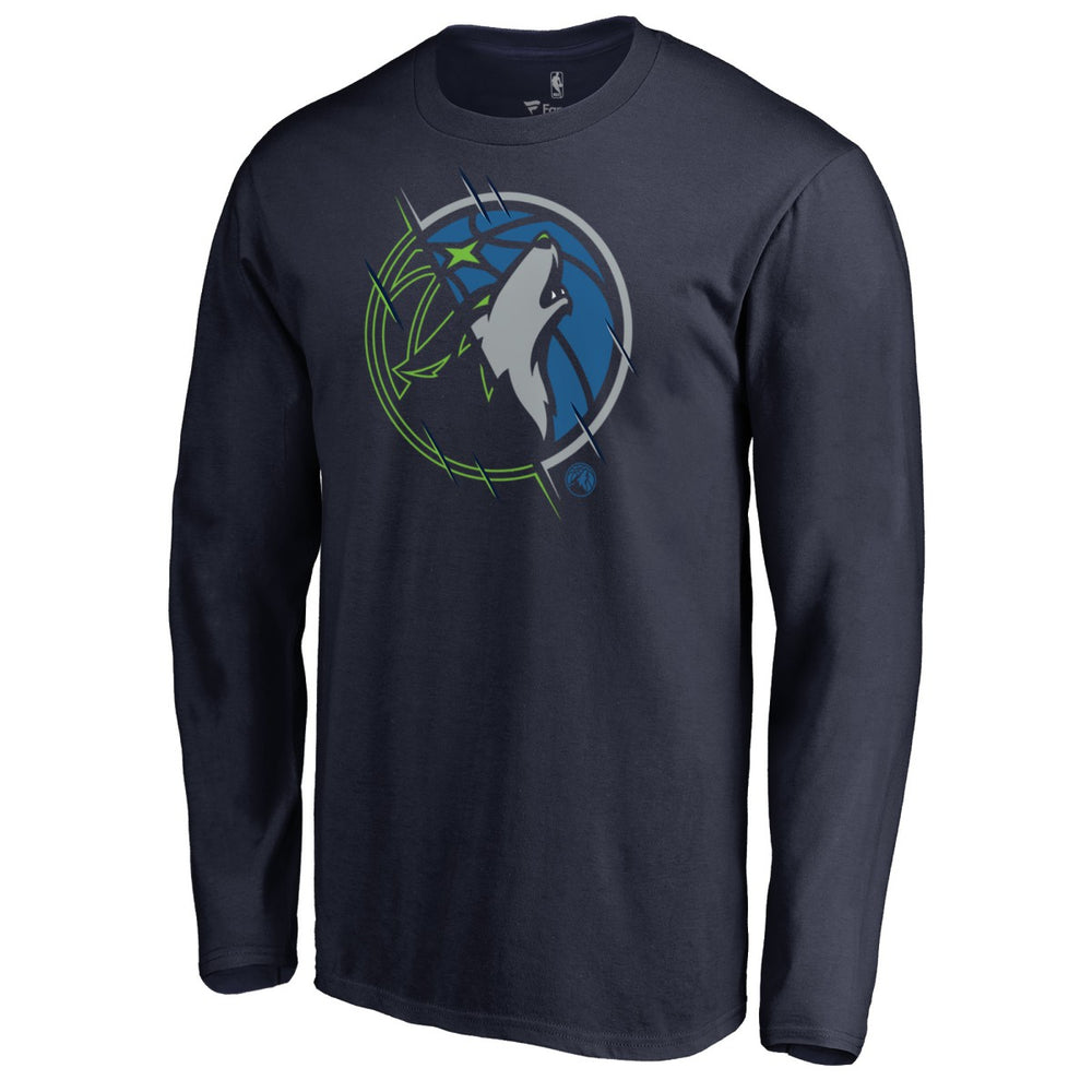 Minnesota Timberwolves X-Ray Long Sleeve T-Shirt Navy - NBA