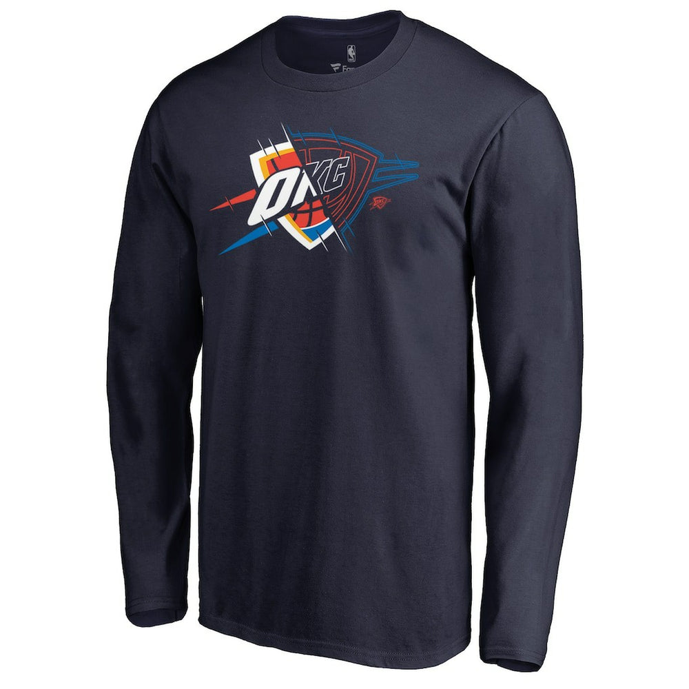 Oklahoma City Thunder X-Ray Long Sleeve T-Shirt Navy - NBA